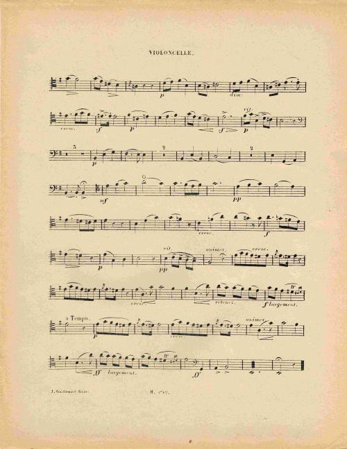 Partition - Air d'église de Stradella -Partition violoncelle - Page vierge - 3sur4