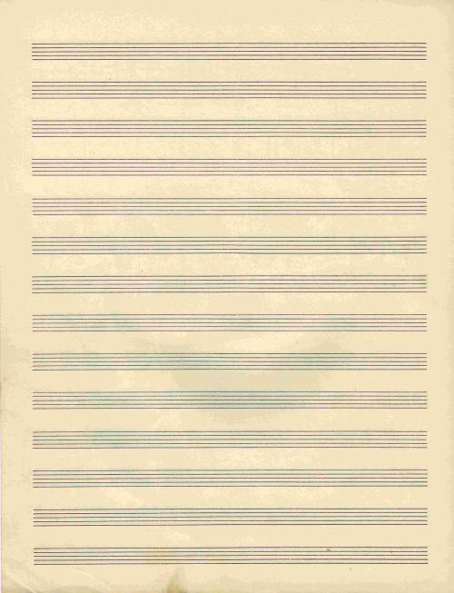 Partition - Air d'église de Stradella -Manuscrit pour trompe en Ré - Partition violon-voix et trompe - 4sur4 sans écriture.