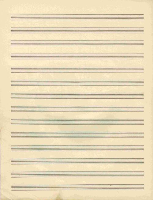 Partition - Air d'église de Stradella -Manuscrit pour trompe en Ré - Partition violon-voix et trompe - 4sur4 sans écriture.