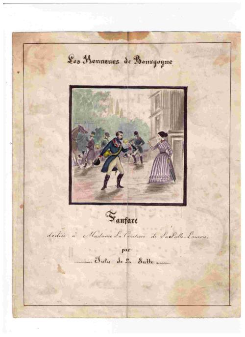 Partition - Honneurs de Bourgogne (Les) Original  1sur3 - Gravure