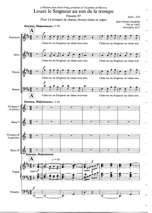 iconographie - Louez le Seigneur au son de la trompe - Psaume 97 pour 14 trompes de chasse, chœur mixte et orgue - Page 2sur20