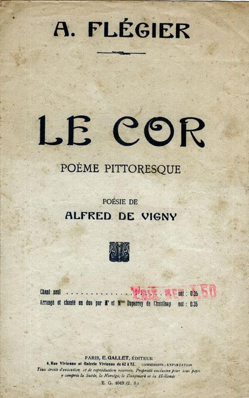 Partition - Le cor