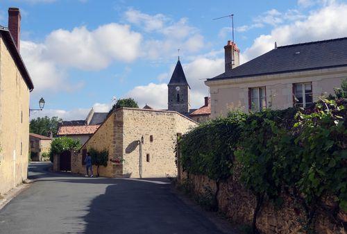 Iconographie - Vue sur le clocher de l'église