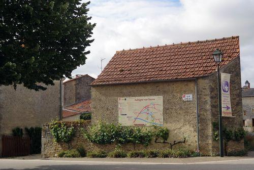 Iconographie - Plan de la commune sur une façade