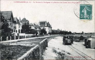 Iconographie - La navette du Pouliguen à La Baule et les châlets de la plage Benoit