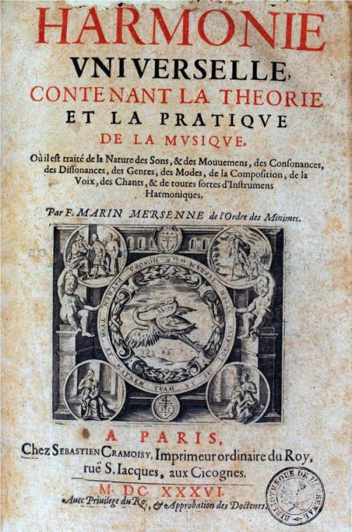 Iconographie - Fac-similié de l'Harmonie universelle, de Marin Mersenne