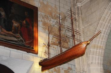 Iconographie - Ex-voto Trois mâts carré, église Notre-Dame de Bon Retour