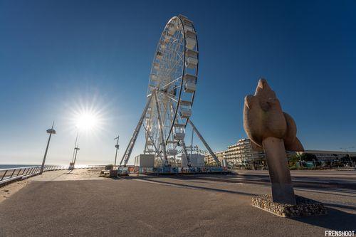 Iconographie - La grande roue vue de la plage