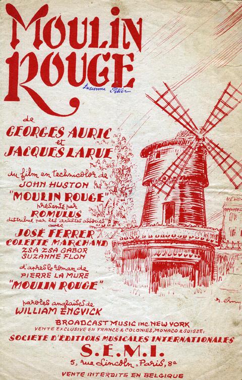 Partition - Moulin Rouge
