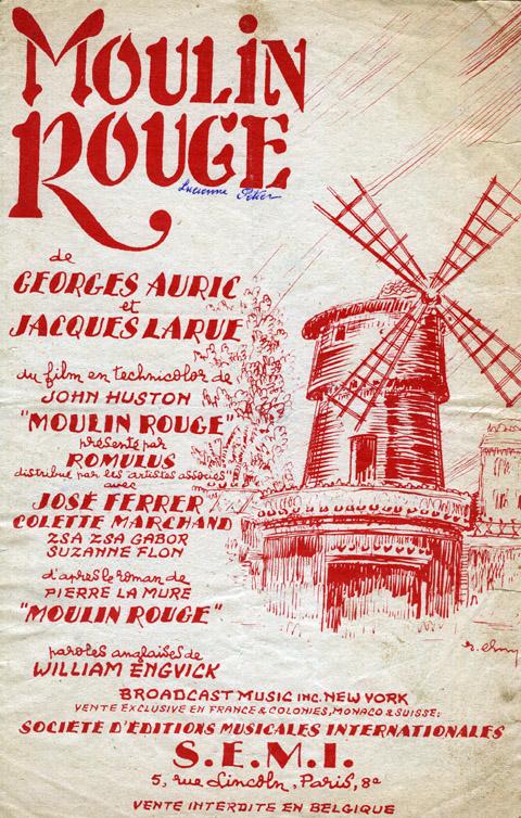 Partition - Moulin Rouge