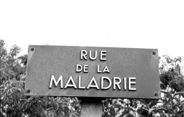 Iconographie - Plaque de la rue de la Maladrie