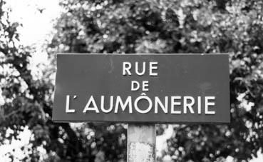 Iconographie - Plaque de la rue de l'Aumônerie