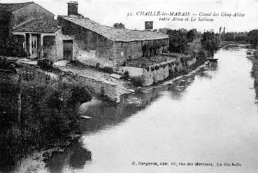 Iconographie - Canal des Cinq-Abbés entre Aisne et le Sableau