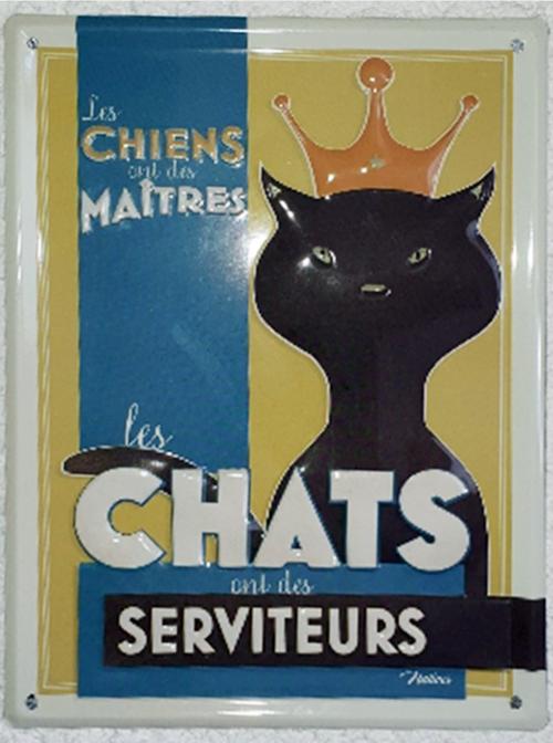 Iconographie - Chat Alors - Le chat a des serviteurs