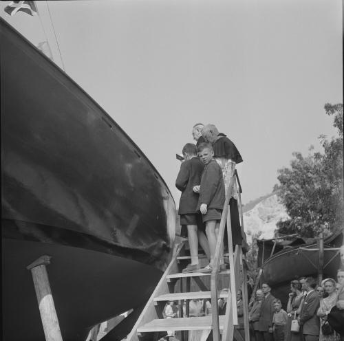 Iconographie - Lancement de Belle de Rio II, Lambert à Amfreville