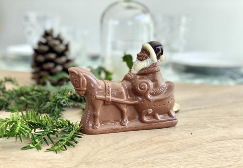 Iconographie - Père Noël traineau du chocolatier Chocodic