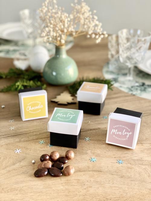 Iconographie - Cubes Mon logo du chocolatier Chocodic
