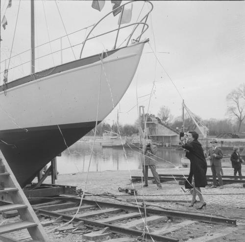 Iconographie - Lancement du Criste-Marine III, de Durand et Cornu