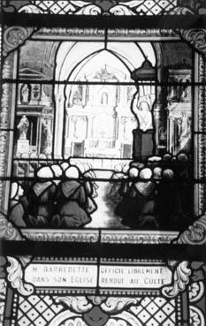 Iconographie - Vitrail (intérieur de l'ancienne église)