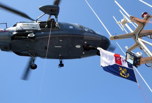 Iconographie - Entrainement SNSM avec hélicoptère Guépard Yankee