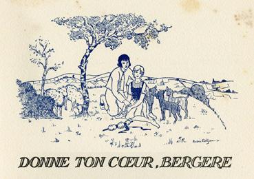 Iconographie - Donne ton coeur bergère, selon Andrée Petitjean