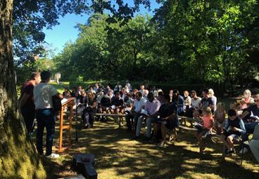 Iconographie - Culte en plein-air au Bois Tiffrais