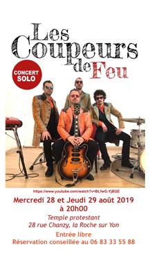 Iconographie - Affiche du concert de Thierry Bouchet - Les coupeurs de feu