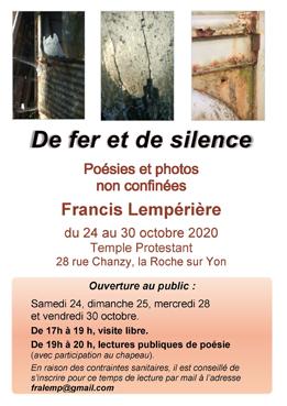 Iconographie - Exposition De fer et de silence, de Francis Lemperiere