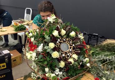 Iconographie - Composition d'art florale de Clarisse Regier, Meilleure apprentie fleuriste 2021