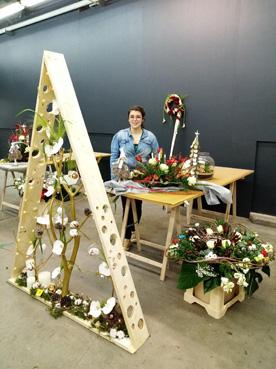 Iconographie - Composition d'art florale de Clarisse Regier, Meilleure apprentie fleuriste 2021