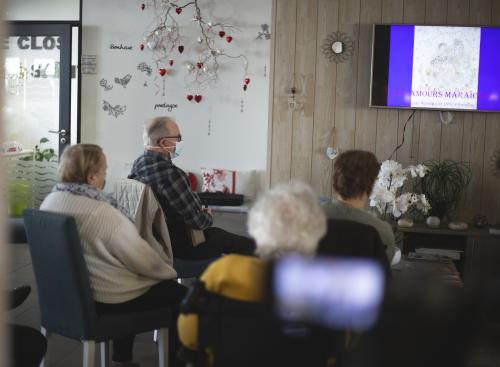 Iconographie - Conférence Maraichinage à la résidence  Villas Ginkgos par Jean-Pierre Bertrand 