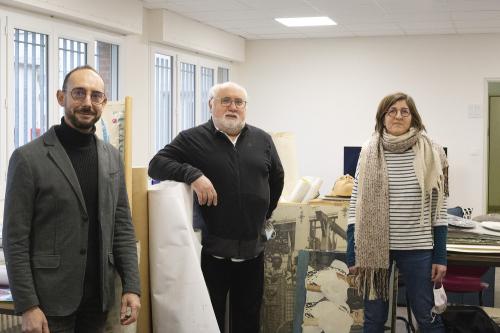 Iconographie - Dans les locaux de NEMO avec son président Paul Billaudeau et Stéphanie Mercier-Bernardie