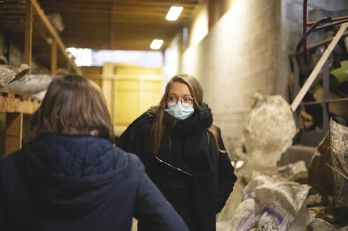 Iconographie - Visite de l’atelier du Carnaval de Nantes par Stéphanie Mercier-Bernardie