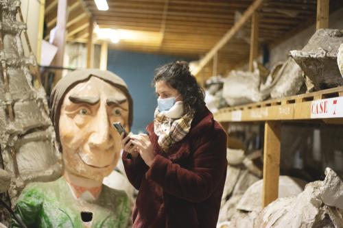 Iconographie - Visite de l’atelier du Carnaval de Nantes 