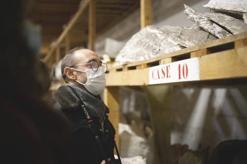 Iconographie - Moules pour fabrication de têtes dans l’atelier du Carnaval de Nantes 