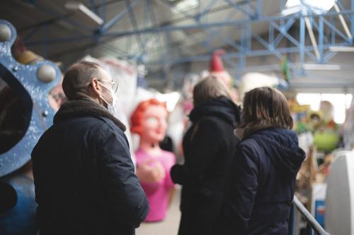 Iconographie - Visite de l’atelier du Carnaval de Nantes 