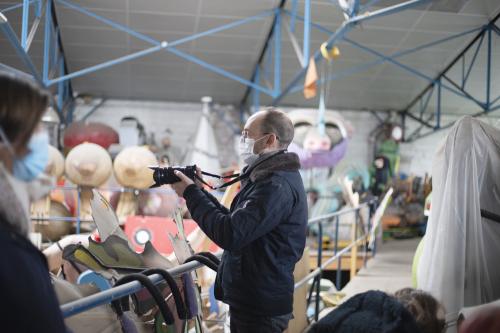 Iconographie - Visite de l’atelier du Carnaval de Nantes 