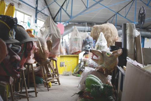 Iconographie - Visite de l’atelier du Carnaval de Nantes 