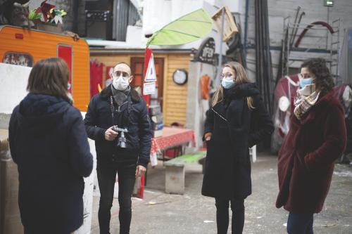 Iconographie - Visite de l’atelier du Carnaval de Nantes par Stéphanie Mercier-Bernardie