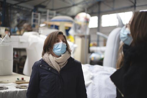 Iconographie - Visite de l’atelier du Carnaval de Nantes par Stéphanie Mercier-Bernardie