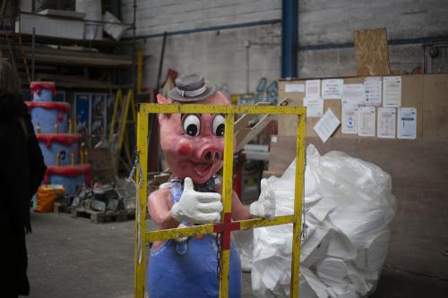 Iconographie - Visite de l’atelier du Carnaval de Nantes 