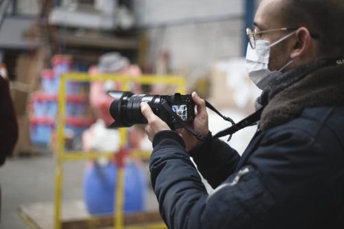 Iconographie - Visite de l’atelier du Carnaval de Nantes 