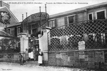 Iconographie - Façade de l'hôtel-restaurant du Commerce