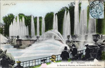 Iconographie - Le bassi de Neptune, un dimanche de grandes eaux