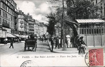 Iconographie - Rue saint-Antoine - Place des Juifs