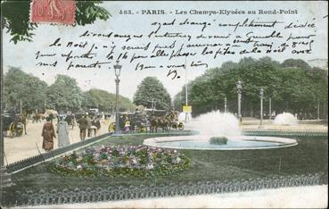 Iconographie - Les Champs-Elysées au rond-point