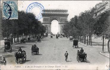 Iconographie - L'Arc de Triomphe et les Champs-Elysées