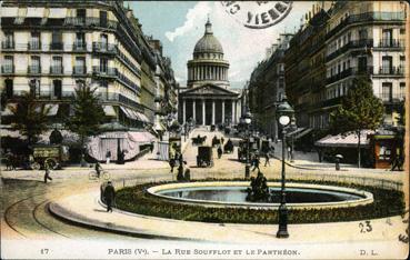 Iconographie - La rue Soufflot et le Panthéon
