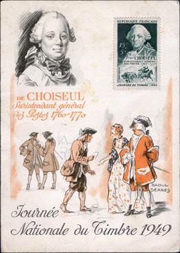 Iconographie - Journée nationale du timbre 1919 - de Choiseul