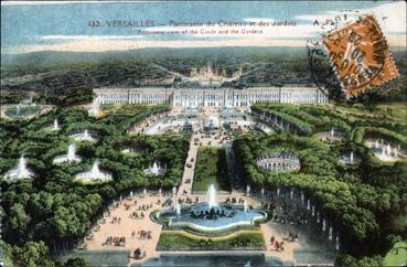 iconographie - Panorama du château et des jardins